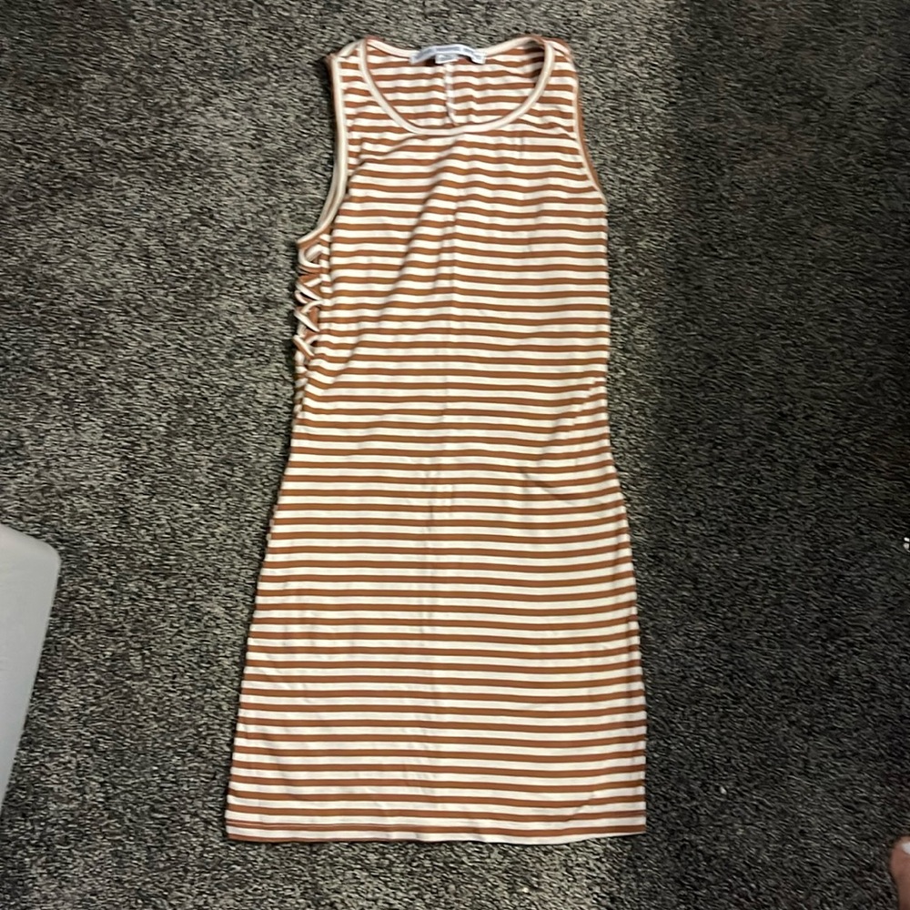 Striped dress.
